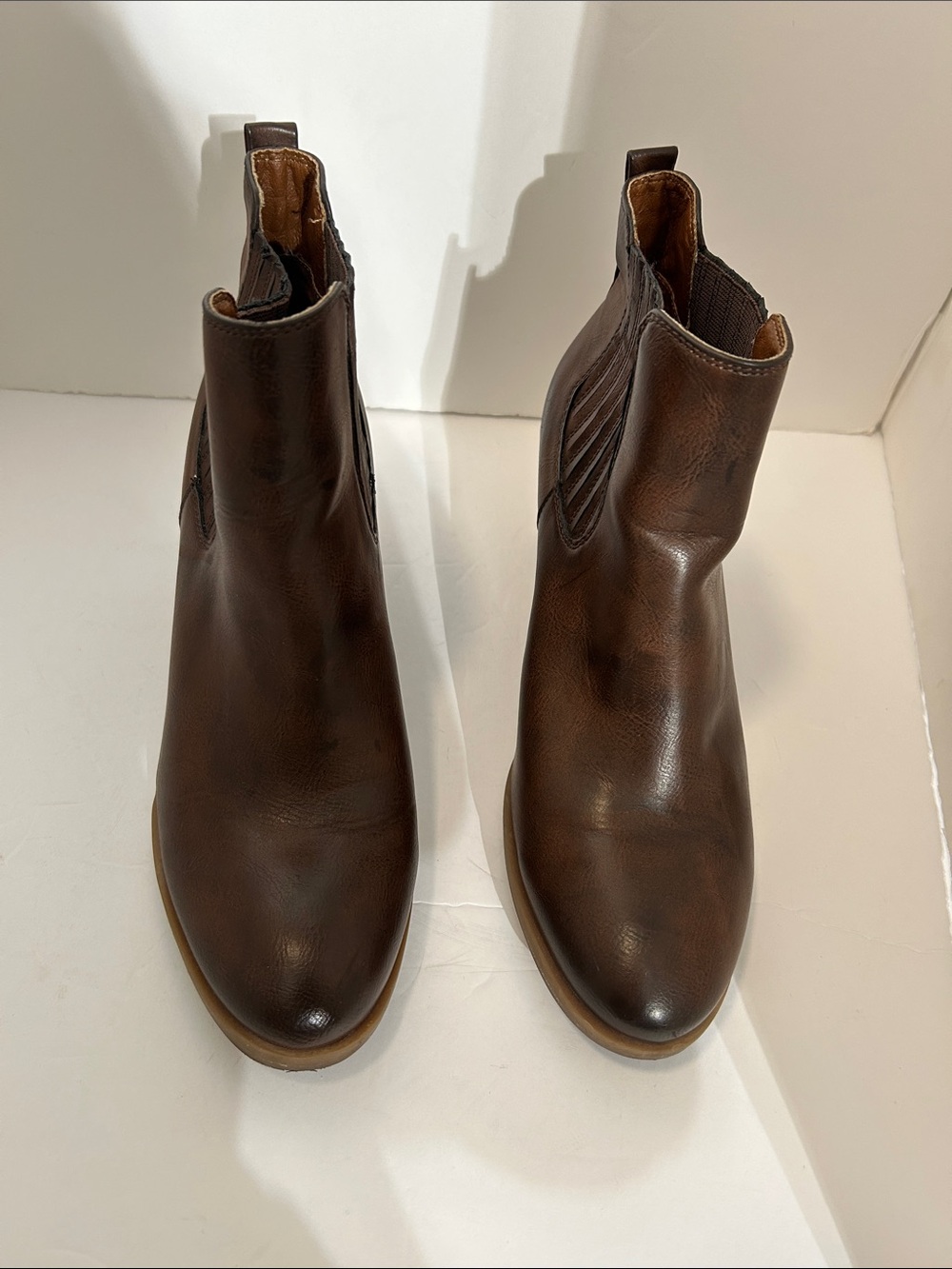 Korks Hadley Block Heel Ankle Boot - Brown Size 9 M